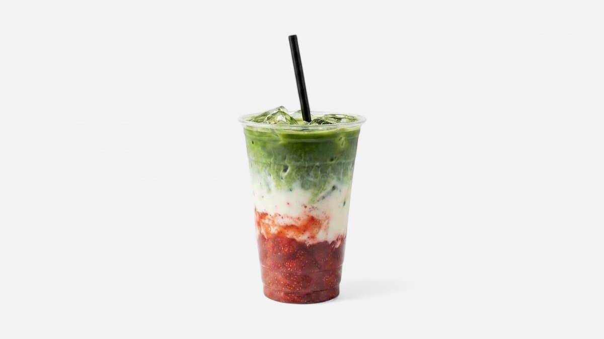 Strawberry Matcha Latte cookie